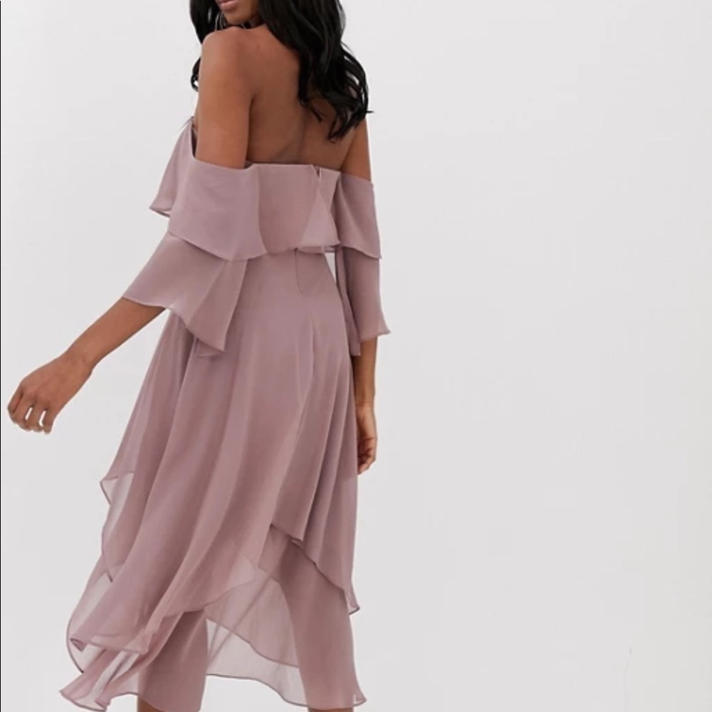 ASOS Design Soft Layered Bandeau Mini Dress NWT - Picture 2 of 2